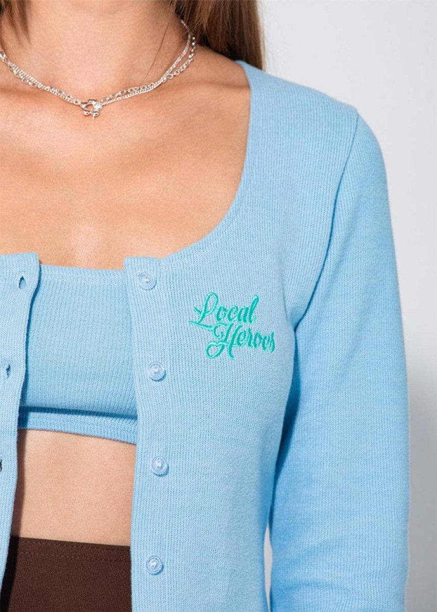 Lh Babe LOCAL HEROES | Zestaw Baby Girl Cardi Niebieski