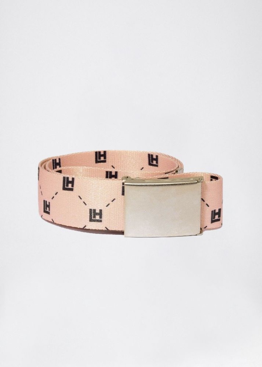 Lh Babe LOCAL HEROES | Pasek Lh Monogram Nude Bezowy