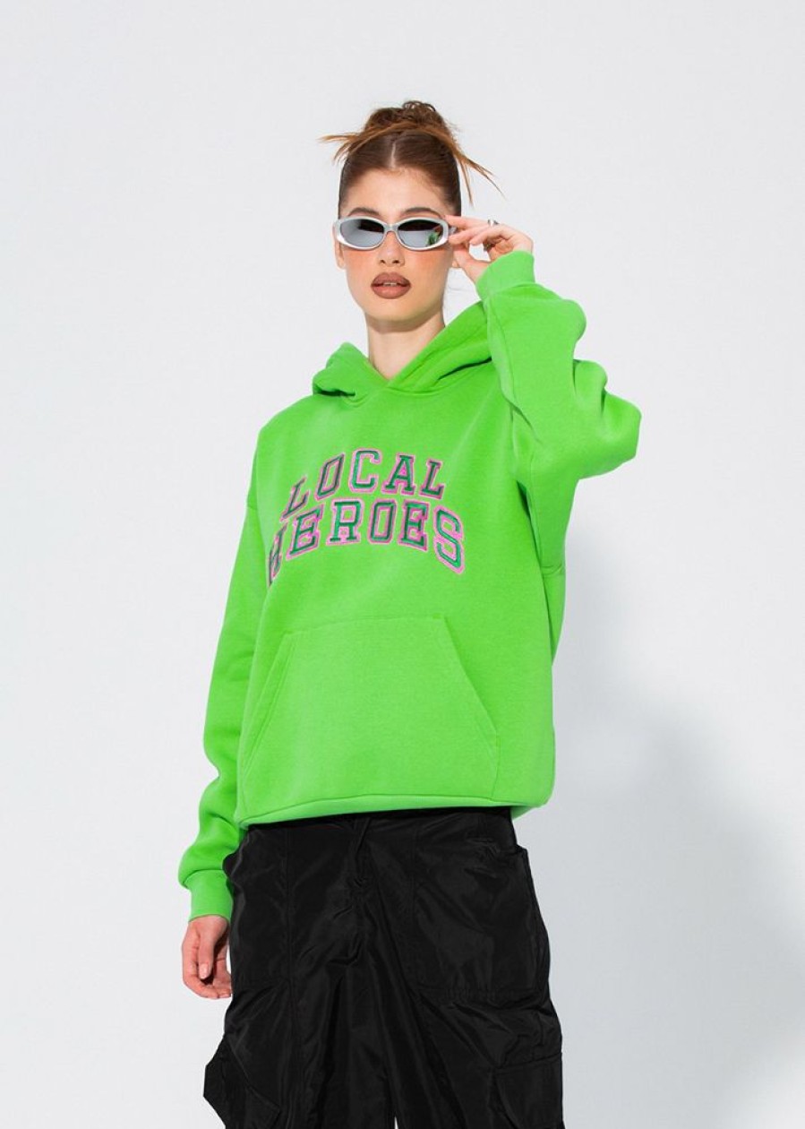 Lh Babe LOCAL HEROES | Bluza Aura Zielono-Rozowa Zielony